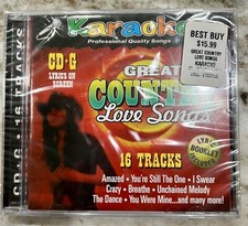 Karaoke great Country Love Songs CD