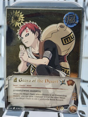 Gaara of the Desert #112 Naruto CCG Path to Hokage 2006 Bandai Sand Genin Rare