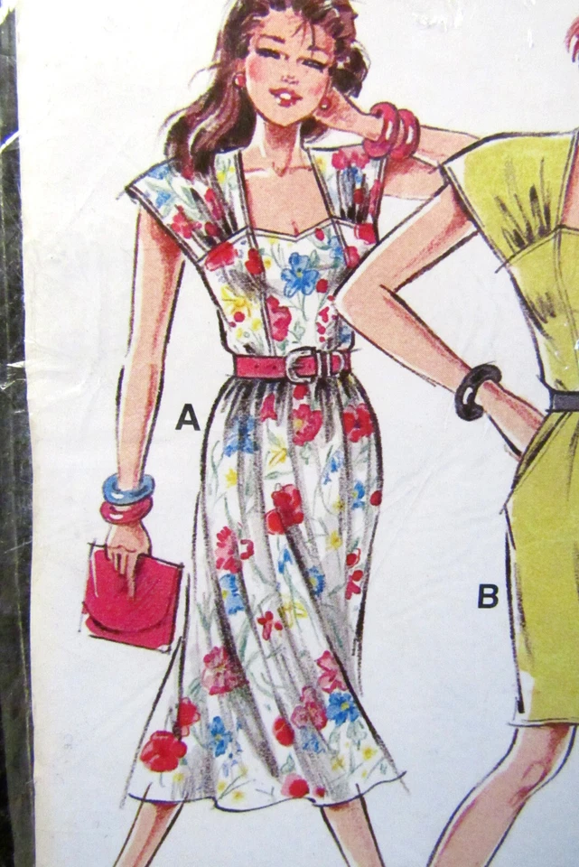 Womens Short Sleeve Dress Sewing Pattern M 21339 Sz 8-18 Neue Mode Uncut Sealed - Image 2 of 4