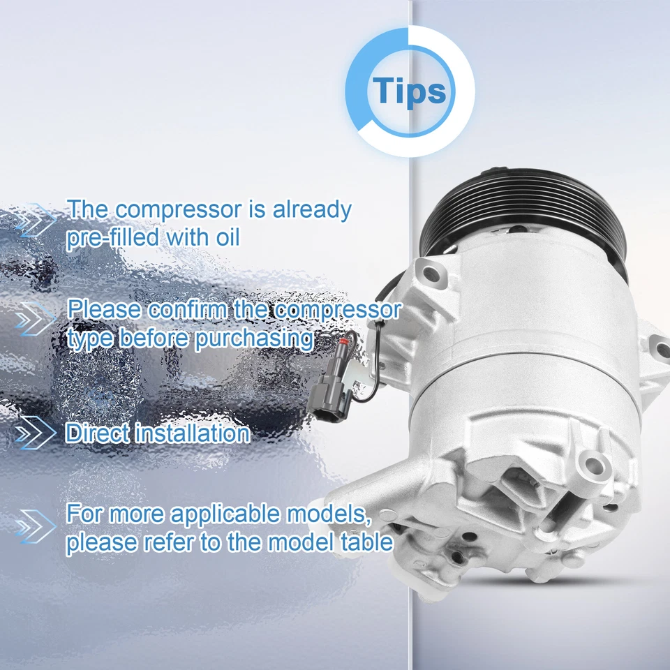 ?Compresor de aire acondicionado de CA para Nissan Pathfinder 2005-2010 para NV3500 2012-2020 4,0 L Foto 3 de 4