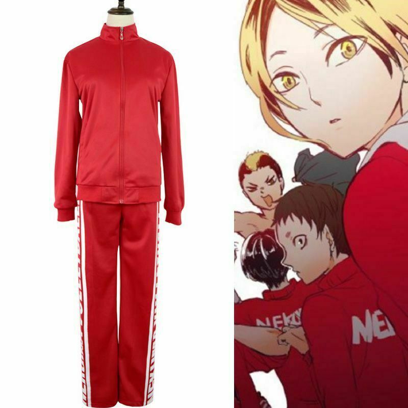 Kozume Kenma NEKOMA バレーボール ジャケット Amazon.com: Tokisaki Nekoma High Jersey Cosplay Jacket