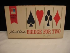  Vintage Milton Bradley Co. - BRIDGE for TWO 2 Card Board Game (D22)