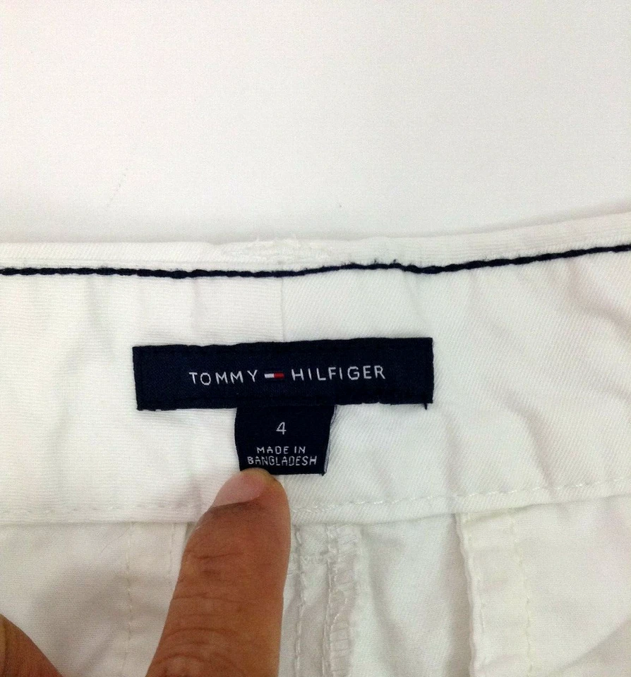 Bermudas cortas para mujer Tommy Hilfiger 100 % algodón talla 4 Foto 4 de 4