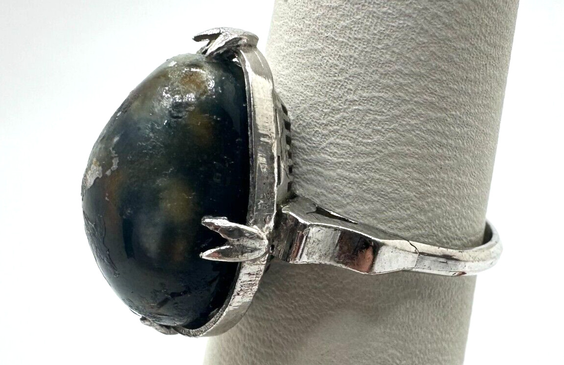 930 Sterling Silver Shell Ring - image 2