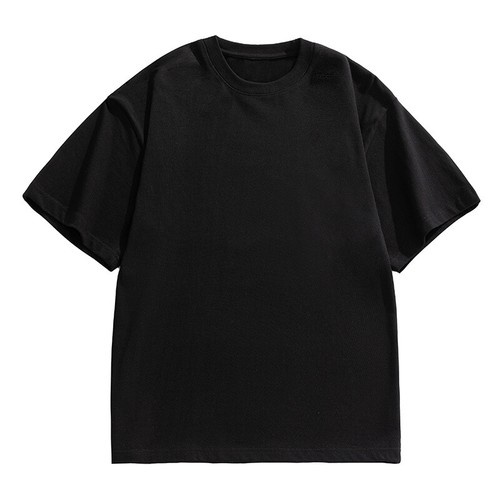 T-shirt uomo cotone pesante manica corta colore ampio texture estiva - Foto 8 di 9