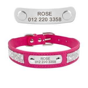 girl dog collars with rhinestones