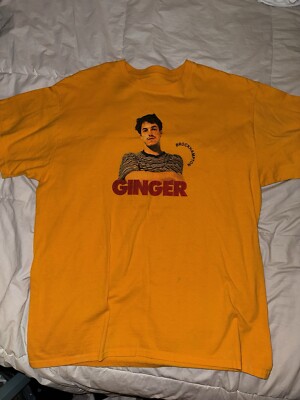 Brockhampton Ginger Matt Champion Official Merchandise Shirt Yellow/Orange LARGE