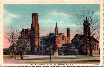 Vintage Postcard Star Spangled Banner Smithsonian Institution Washington DC