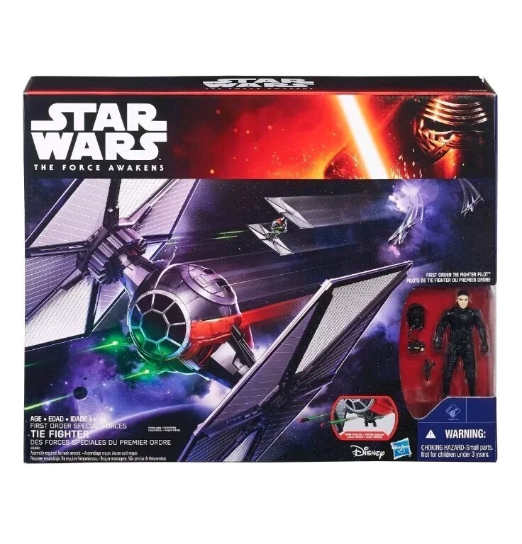 Star Wars Force Awakens First Order Special Forces TIE FIGHTER + boneco de ação - Imagem 2 de 2