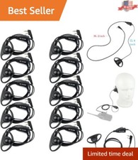 Hands-Free Walkie Talkie Headset - 10 Pack with PTT  Dynamic Audio Driver