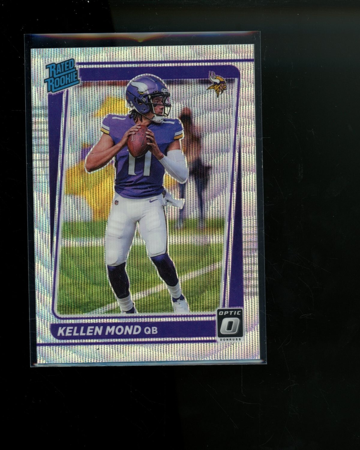 2021 Panini Donruss Optic Wave Prizm Rated Rookie #221 Kellen Mond #d 13/299 RC