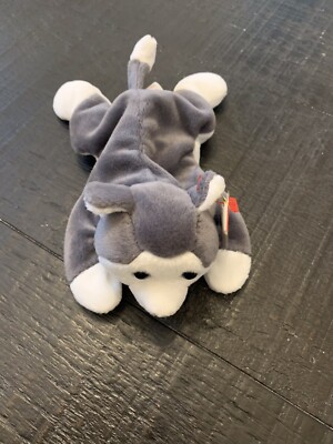 Ty Beanie Baby Nanook the Huskey Dog DOB November 21, 1996  With Tag