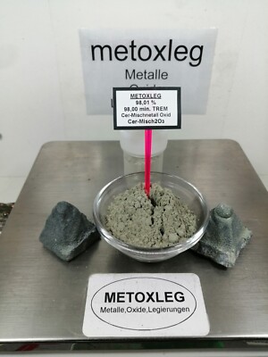 Cer-Mischmetall/Selt. Erden/Cer-Misch-Oxid/98,00%/Cer-MischO2O3/CerMischOx10g