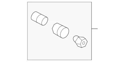 NUEVO OEM Ford 2001-2014 Mustang cerraduras de rueda - cromo - tacos expuestos F2LY-1A043-A Foto 4 de 4