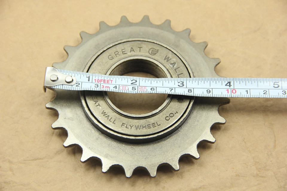 Bicicleta Bicicleta 24T Rueda Libre Rosca de Una Velocidad en Tornillo Foto 3 de 3