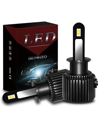 Globled H1 LED Headlight Kit Bulb 70W 10000LM 6000K White Mini Size Copper