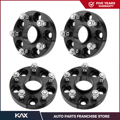 4pc 25mm Black Hubcentric Wheel Spacers 5x4.5 Fits IS250 IS300 IS350 GS350 Camry