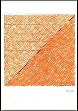 CLAUDIO VERNA Disegno Cera fotolitografia firmata numerata timbrata Bolaffi Arte