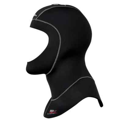 New Aqua Lung Sea Hood FLEX 7/4 mm Neoprene Black Diving Hood * Size Extra Small