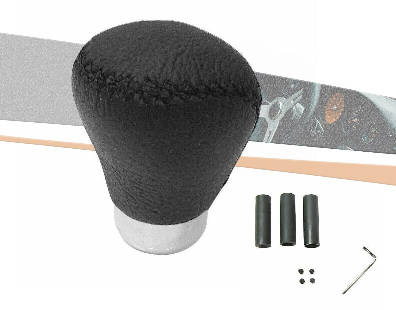 Schaltknauf Schalthebel Schwarz Leder FüR Mini Cooper Clubman Countryman-image