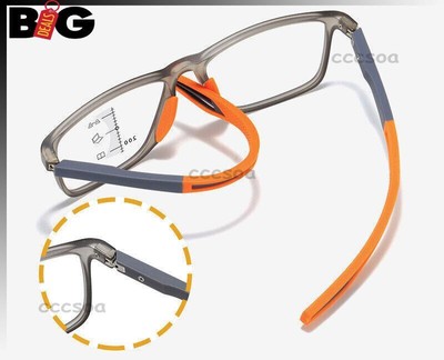1ER Bifokal Gleitsicht TR90 Lesebrille Sport Herren +1,0 1,5 2,0 2,5 3,0 3,5 4,0