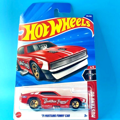 HOT WHEELS 2025 '71 MUSTANG FUNNY CAR RED 175/250 JBB04 MUSTANG