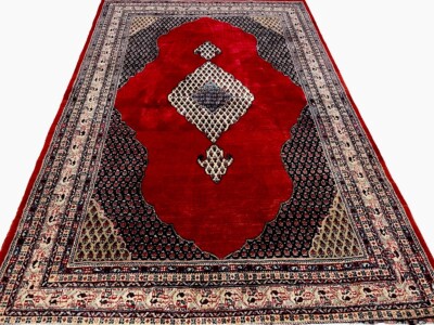 Orientalisch Extrem Fein Handgeknüpft Wunderschön Rot 295x190 Sarough Mir