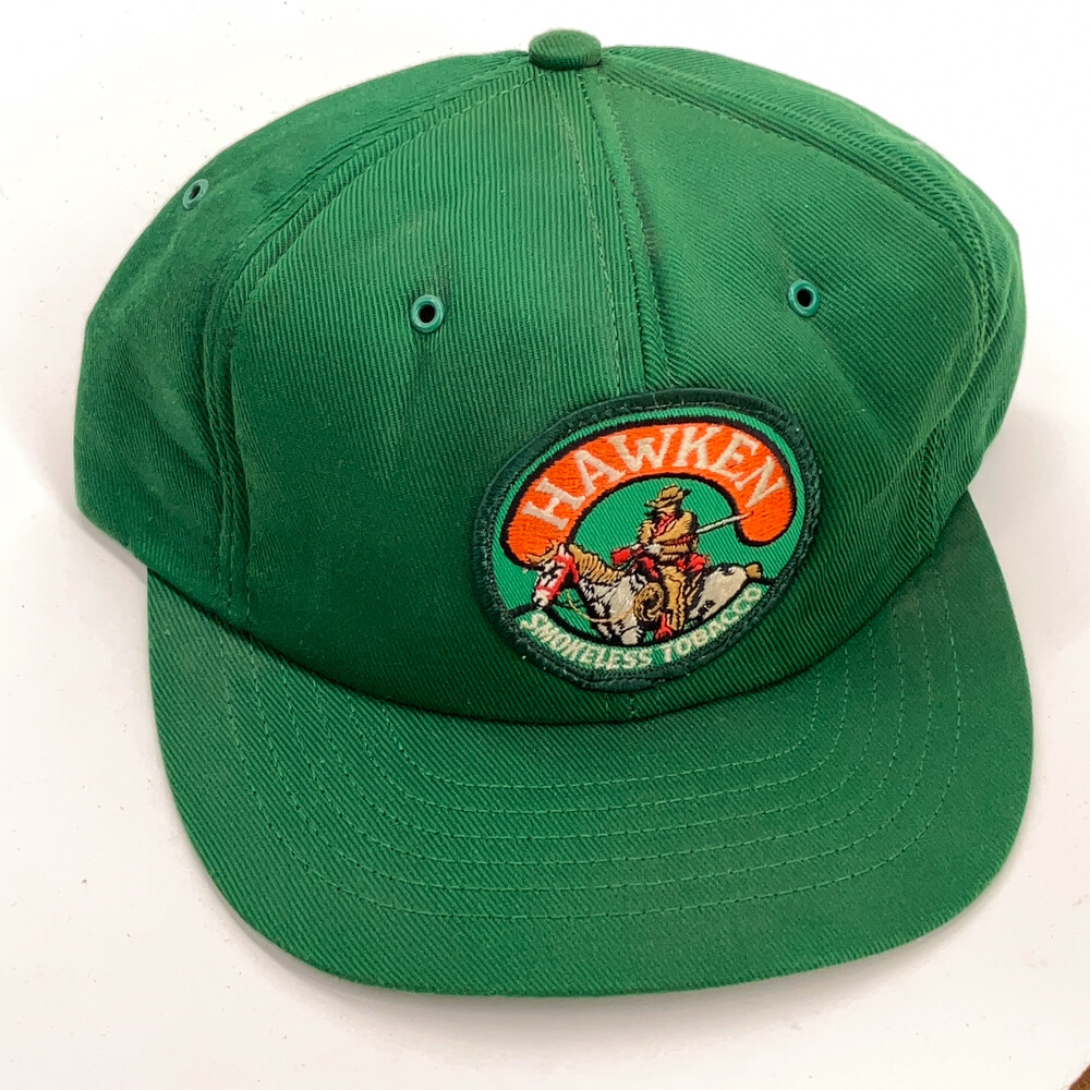 Vintage All Foam Swingster Made USA Hat Hawken Smokeless Tobacco