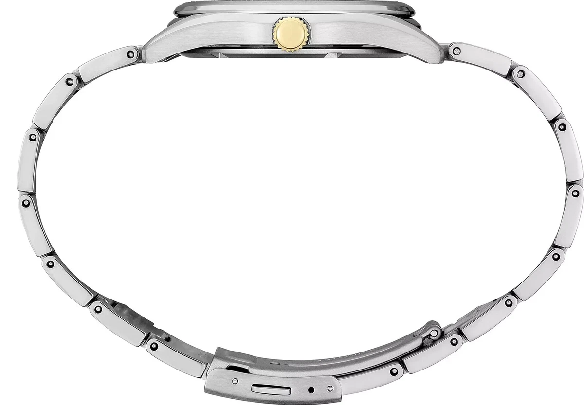 Reloj Seiko Essentials para hombre cuarzo esfera verde titanio - SUR377P1 NUEVO