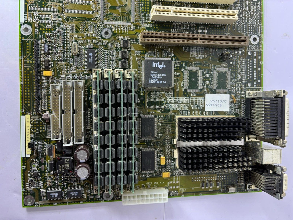 Vintage Retro Gaming Intel Motherboard w/Pentium CPU & Memory - ISA PCI ...