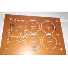 Amplifier Power supply Bridge Rectifier PCB Board without components 100 x 65 mm