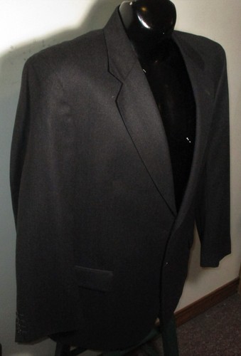 ST MICHAELS "Marks & Spencer" Charcoal Wool Cashmere Blazer Jacket Size 46 - Picture 3 of 6