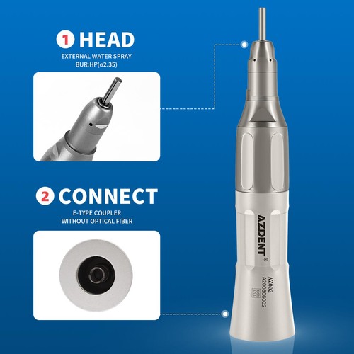 AZDENT Dental Low Speed Straight/Air Motor/Contra Angle Handpiece 2Holes/4Holes - Picture 22 of 58