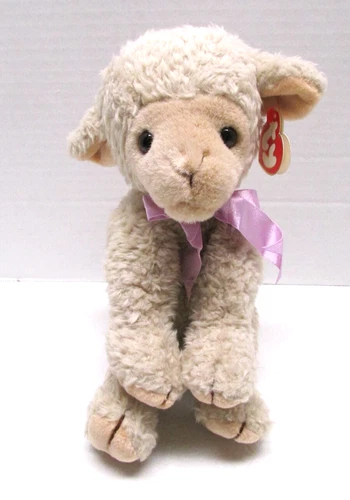 VINTAGE 9” 1997 TY classic Beanie Baby buddies Lovie the Lamb plush w tag