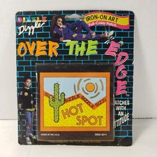 VINTAGE DIZZLE ATTITUDE OVER THE EDGE IRON ON HOT SPOT PATCH Rare USA Cactus Sun