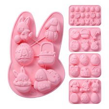 Easter Bunny Egg Chocolate Cookie Biscuit Cake Candy Silicone Baking Mold Mould 