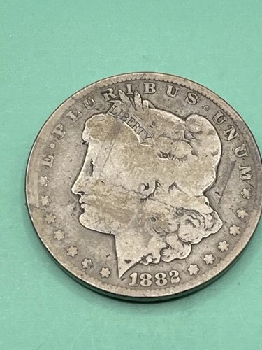 1882 CC Morgan Silver Dollar VG Better Date CC You Judge
