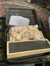 Rummikub Classic Tile Game Wooden Nonslip Racks Travel Case 106 Tiles NEW