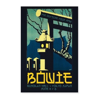David Bowie Poster The Outside Tour 1996 Poster 40x60 cm, One size, Weiß