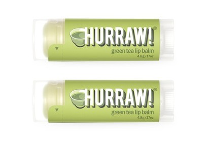 Hurraw! Green Tea Lip Balm, 2 Pack: Organic, Certified Vegan, Cruelty and Glu...
