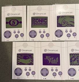 Limited Run Games Sega Dreamcast Trading Card VMU Subset Lot of 11 Cards LRG