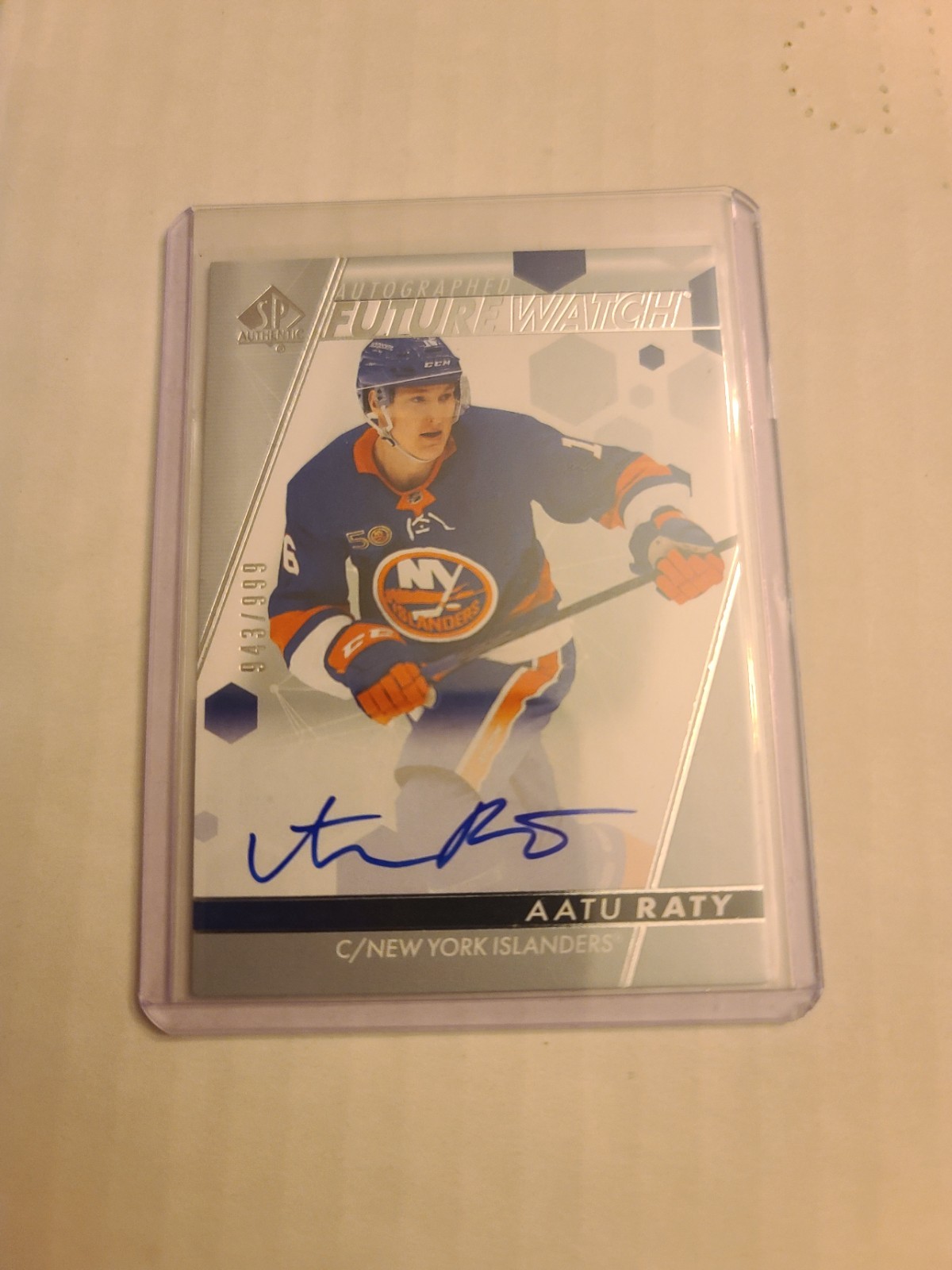 22/23 SP AUTHENTIC FUTURE WATCH ROOKIE AUTO RC AATU RATY #199 - 943/999