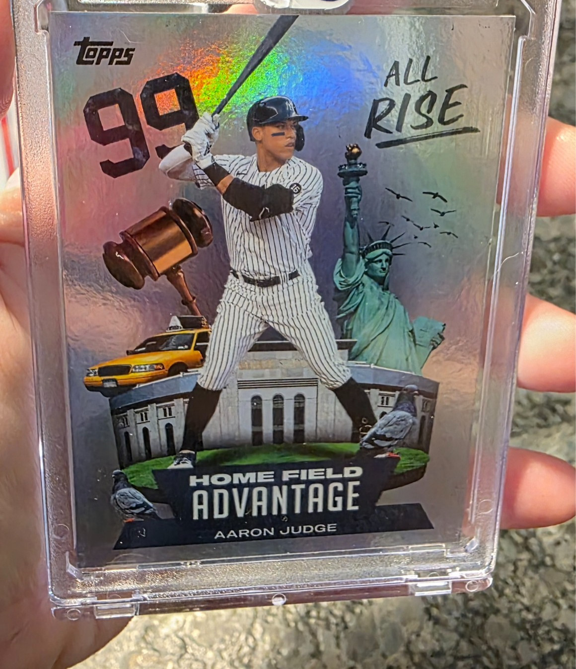 2022 Topps Series 1 Home Field Advantage Aaron Judge Card #HA-7
