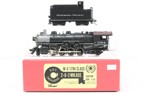 HO Messing Schlüssel Imports NP Northern Pacific W-3 2-8-2 Mikado werkseitig bemalt 1794 | Zustand: Used