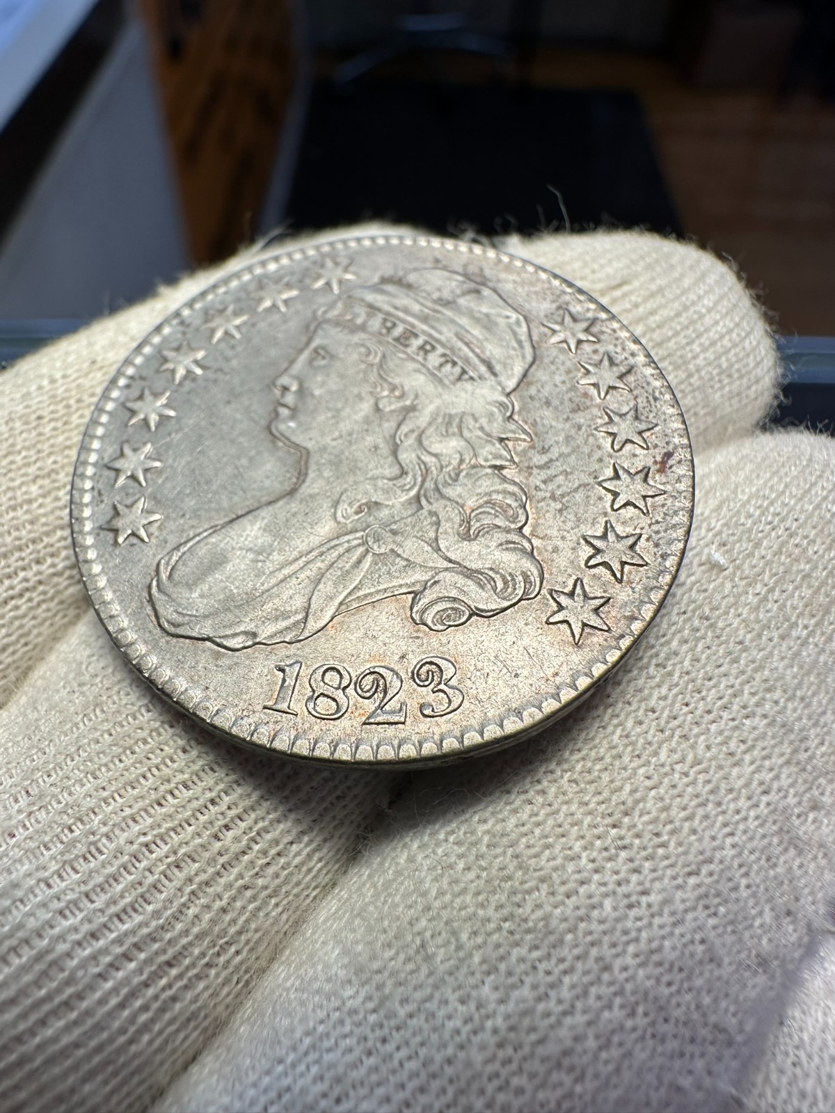 1823 Capped Bust Half Dollar XF