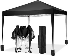 TOOLUCK Gazebo Pieghevole Da Giardino, 3 X 3 M, Impermeabile, Stabile, Con 4 Sac