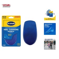 Heel Cushions with Massaging Gel Advanced All-Day Shock Absorption and Cus...