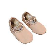 Stella Girls 12M Ballet Shoes Pink Dance Leather Slippers Split Sole Practice