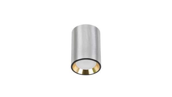 Chloe GU10 Mini Natynkowa GU10 250V IP20 70X100Mm Srebrny, ŚRodek ZŁOty OkrąGłA-image