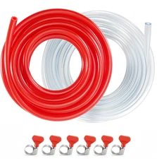 Draft Beer Line Tubing, 10Ft 3/16 Beer Hose + 10Ft CO2 Gas Line Kegerator Tubing